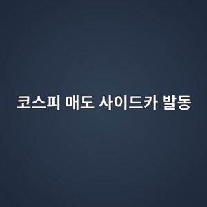 코스피 장 초반 5%대 급락…‘매도 사이드카’ 발동, 대형주에 무슨 일이? 2 ecbd94ec8aa4ed94bc eba7a4eb8f84 ec82acec9db4eb939cecb9b4 ebb09ceb8f99 1787131533
