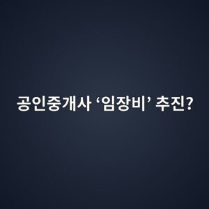 집 한 번 보는데도 비용? 공인중개사 ‘임장비’ 추진 6 eab3b5ec9db8eca491eab09cec82ac ec9e84ec9ea5ebb984 ecb694eca784 1788517731