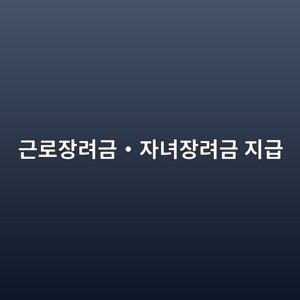 근로·자녀장려금 입금 시작…통장 확인 전 알아둘 지급 기준 3 eab7bceba19cec9ea5eba0a4eab888e383bbec9e90eb8580ec9ea5eba0a4eab888 eca780eab889 1789009507