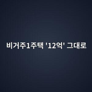 지방에 집 두고 서울 살면 어떻게 되나…1주택자 ‘12억원 공제’ 결론 났다 5 ebb984eab1b0eca3bc1eca3bced839d 12ec96b5 eab7b8eb8c80eba19c 1788943815
